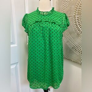 Carolina Belle- Green Blouse, size medium